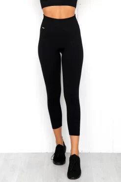 Aim'n Black Ribbed Seamless 7/8 Tights -Sportswear Shop 190502PureDash 167