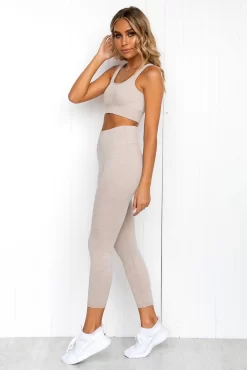 Aim'n Beige Ribbed Seamless 7/8 Tights -Sportswear Shop 190502PureDash 257