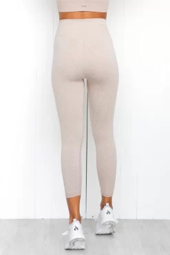 Aim'n Beige Ribbed Seamless 7/8 Tights -Sportswear Shop 190502PureDash 266