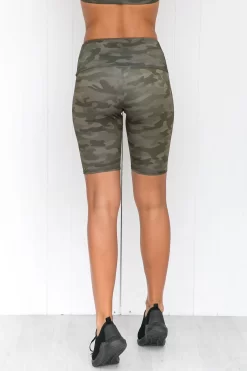 Onzie High Rise Bike Short - Moss Camo -Sportswear Shop 190628PureDash 118