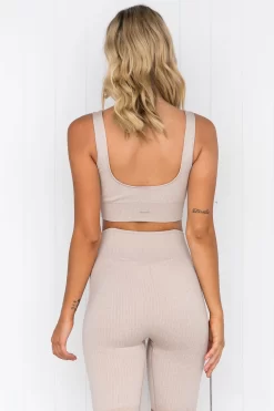 Aim'n Beige Ribbed Seamless Bra -Sportswear Shop 190806PureDash 598