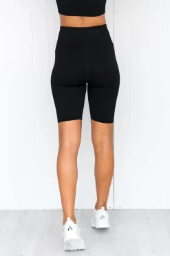 Aim'n Black Ribbed Seamless Bike Shorts -Sportswear Shop 190806PureDash 621