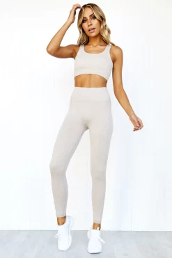 Aim'n Beige Ribbed Seamless Tights -Sportswear Shop 1E2A0177 d12e7232 fed9 4f34 9d20 11438d026e78