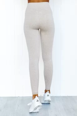 Aim'n Beige Ribbed Seamless Tights -Sportswear Shop 1E2A0188
