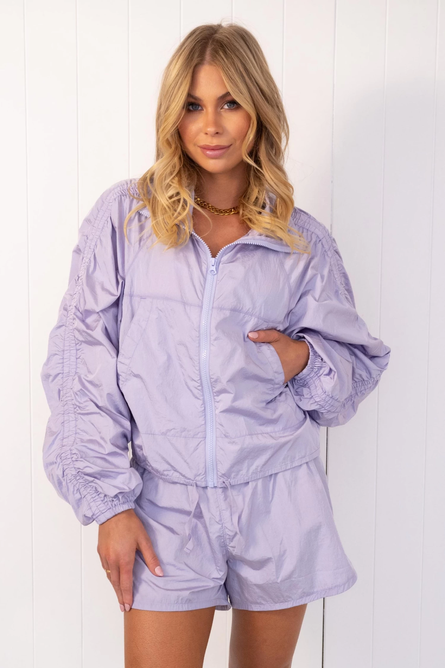 Onzie Parachute Jacket - Violet 5 Onzie Parachute Jacket - Violet - Image 5