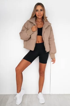 Puff It Up Puffer Jacket - Toast -Sportswear Shop DSC 7337 scaled