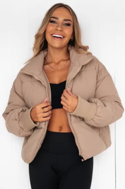 Puff It Up Puffer Jacket - Toast -Sportswear Shop DSC 7340 scaled