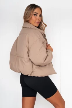 Puff It Up Puffer Jacket - Toast -Sportswear Shop DSC 7356 scaled