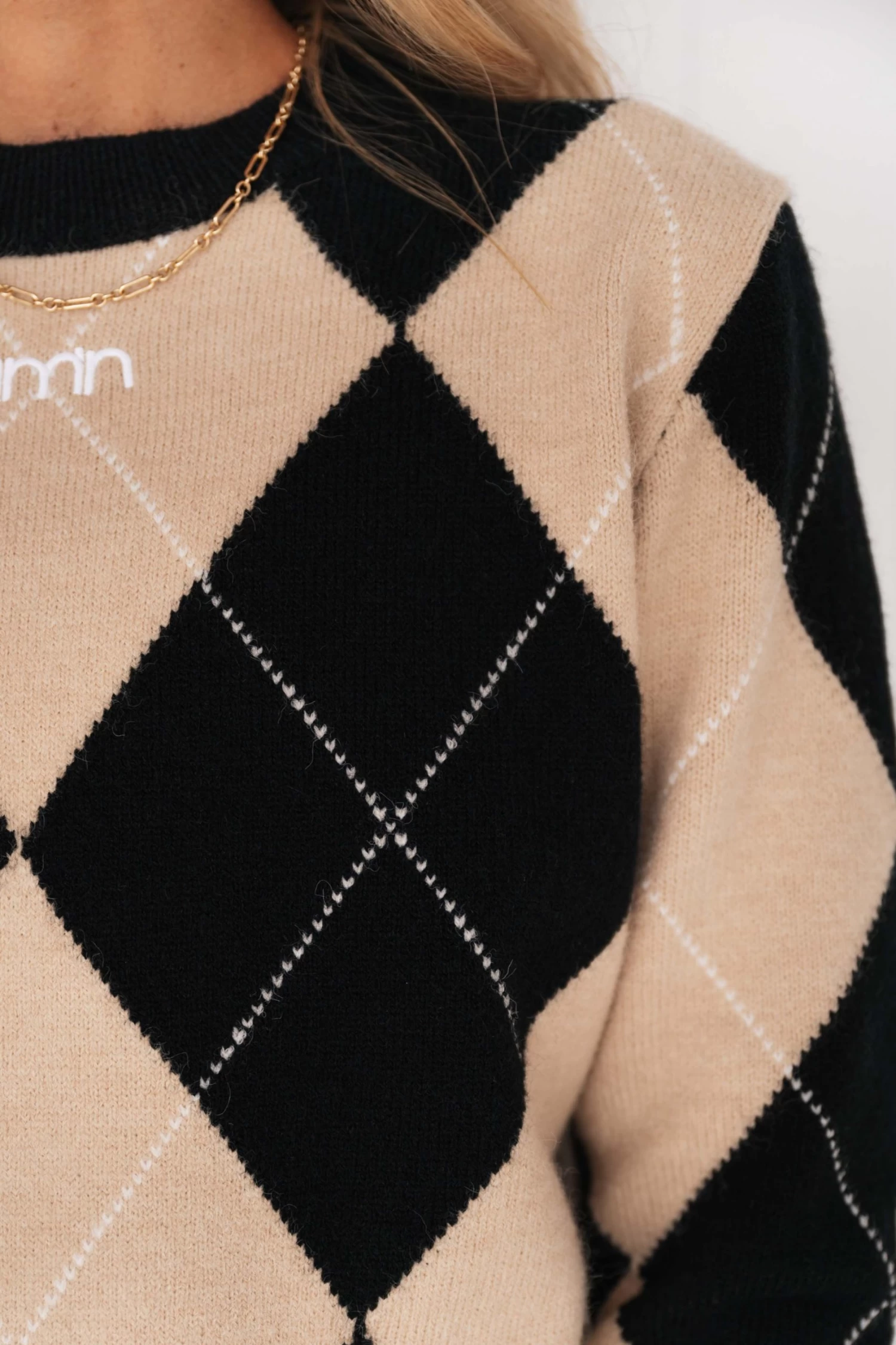 Aim'n Argyle Knit Sweater 3 Aim'n Argyle Knit Sweater - Image 3