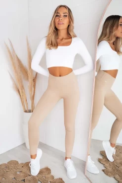 Aim'n Solid Beige Luxe Seamless Tights 15 Aim'n Solid Beige Luxe Seamless Tights -Sportswear Shop DSC 8172 scaled