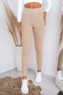 Aim'n Solid Beige Luxe Seamless Tights