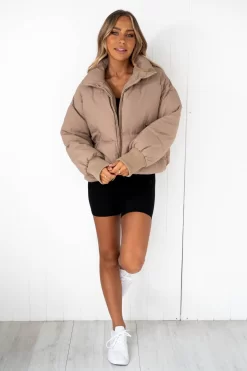 Puff It Up Puffer Jacket - Toast -Sportswear Shop DSC 8271 scaled