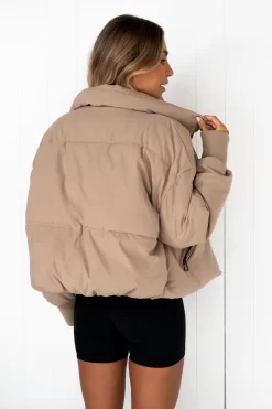 Puff It Up Puffer Jacket - Toast -Sportswear Shop DSC 8293 scaled