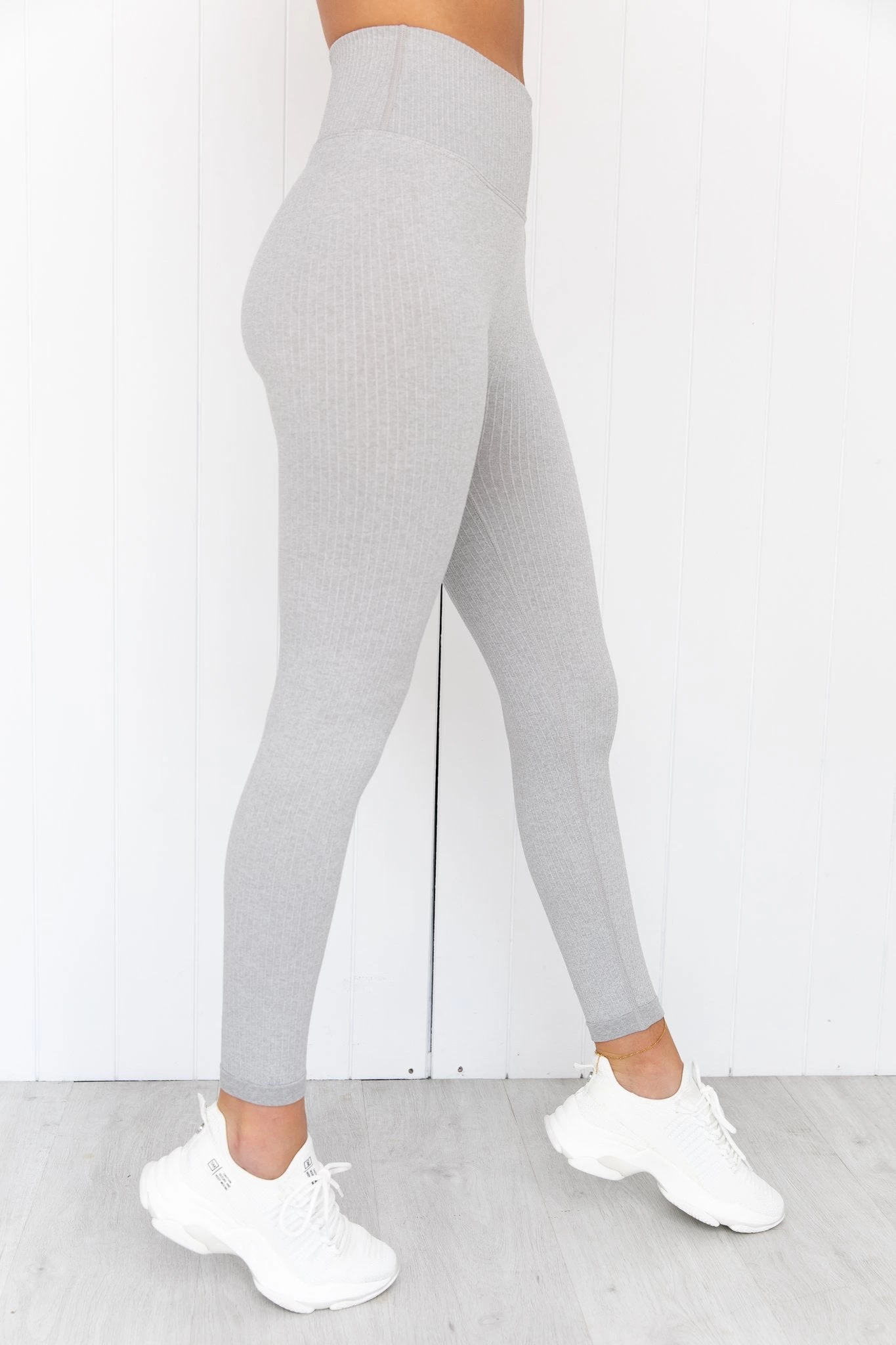 Aim'n Light Grey Melange Ribbed Seamless Tights 5 Aim'n Light Grey Melange Ribbed Seamless Tights - Image 5