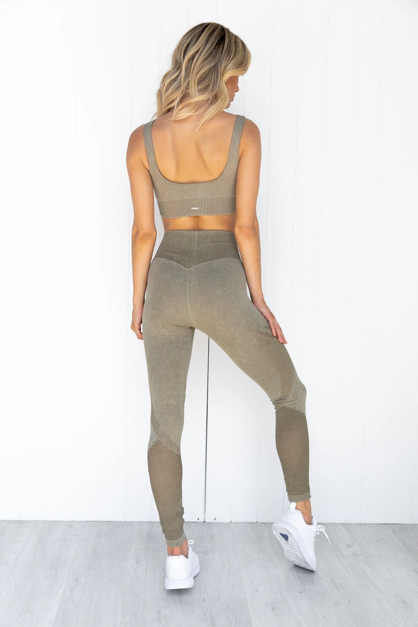 Aim'n Wild Olive Ribbed Seamless Bra 6 Aim'n Wild Olive Ribbed Seamless Bra - Image 6