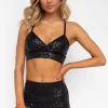 Silent Night Bralette - Black