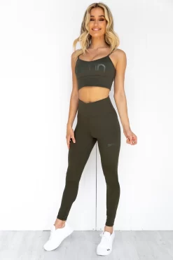 Aim'n Khaki Logo Strap Bra -Sportswear Shop PureDash 130 f9954bda f4df 45bb ae93 a02edf927513