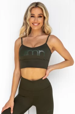 Aim'n Khaki Logo Strap Bra