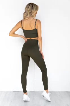 Aim'n Khaki Logo Strap Bra -Sportswear Shop PureDash 136 7315bace c02f 4f65 8435 7dae734a0e9f