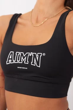 Aim'n Black College Core Bra -Sportswear Shop PureDash 171