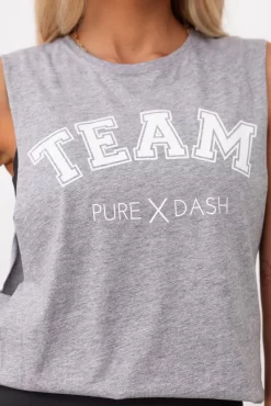 TEAM Pure Dash Tank - Grey -Sportswear Shop PureDash 211 e367bb5d af06 4aa9 8a24 3f64dd8ee865