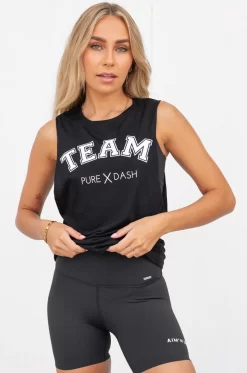 TEAM Pure Dash Tank - Black