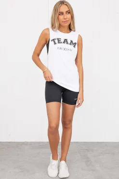 TEAM Pure Dash Tank - White -Sportswear Shop PureDash 239 79dd4dfc a649 42b4 a84a f970da837043