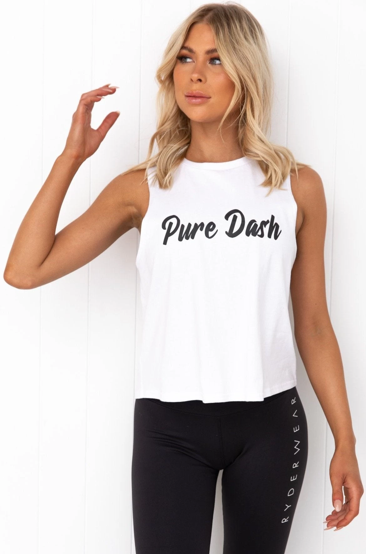 Determined Tank - White 3 Determined Tank - White - Image 3