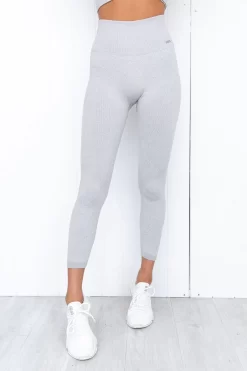 Aim'n Light Grey Melange Ribbed Seamless Tights 7/8 -Sportswear Shop PureDash 296 a56610b9 36ba 4c28 ba59 fd15adbea0b8
