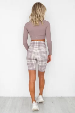 Aim'n Dusty Violet Ribbed Seamless Crop Long Sleeve -Sportswear Shop PureDash 320 8deafb65 3d71 447f 862d 8c18b3813d47