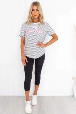 Motivated Tee - White/Black Stripe -Sportswear Shop PureDash 402 98a8c5bd 9e48 41ab 8840 fbeaea765920