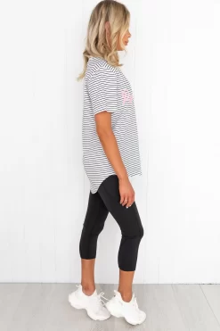 Motivated Tee - White/Black Stripe -Sportswear Shop PureDash 410 8e627a7b 18e1 430e a02e 42fc6267eafc