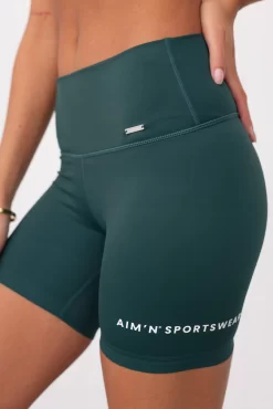 Aim'n Pine Green Sportswear Midi Biker Shorts