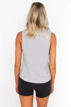 Motivated Tank - White/Black Stripe -Sportswear Shop PureDash 518 58db7d15 fe4a 47f1 ab17 fe64f95f3af2