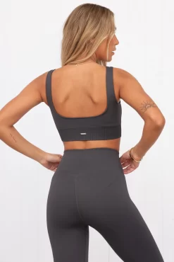 Aim'n Shadow Grey Ribbed Seamless Bra -Sportswear Shop PureDash 541 42ac0f35 c429 4e1e 9808 fd243c6cfff1