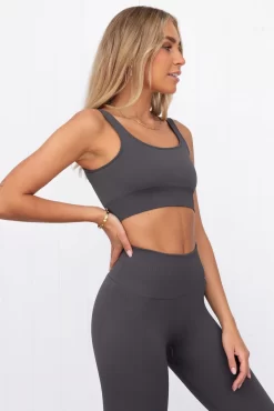 Aim'n Shadow Grey Ribbed Seamless Bra -Sportswear Shop PureDash 547 590ef62a 853e 412b 992c 6506c8cc5f9c