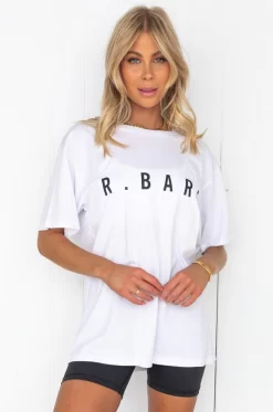 Hollywood 90s Tee - White/Black