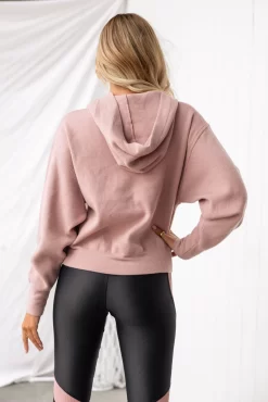 Onzie Crop Hoodie - Antique Rose -Sportswear Shop PureDash Ella 231