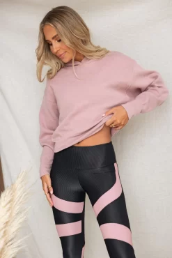 Onzie Crop Hoodie - Antique Rose -Sportswear Shop PureDash Ella 236 1