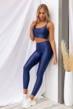 Onzie Liquid High Rise Legging - Navy 20 Onzie Liquid High Rise Legging - Navy -Sportswear Shop PureDash Ella 276