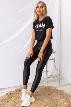 Onzie Liquid High Rise Legging - Black -Sportswear Shop PureDash Ella 357
