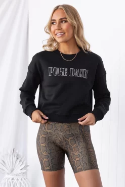 Basic Dash Sweat - Black -Sportswear Shop PureDash Ella 429 3e47f797 04fa 4d08 ae93 0db6e0912aca