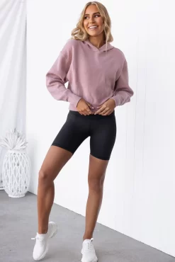 Onzie Crop Hoodie - Antique Rose -Sportswear Shop PureDash Ella 447