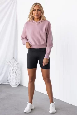 Onzie Crop Hoodie - Antique Rose -Sportswear Shop PureDash Ella 449