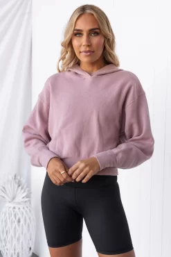 Onzie Crop Hoodie - Antique Rose -Sportswear Shop PureDash Ella 452