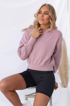 Onzie Crop Hoodie - Antique Rose -Sportswear Shop PureDash Ella 459