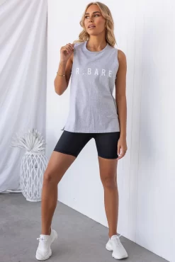 Easy Rider Muscle Tank - Grey Marl -Sportswear Shop PureDash Ella 479