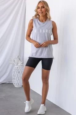 Easy Rider Muscle Tank - Grey Marl -Sportswear Shop PureDash Ella 481