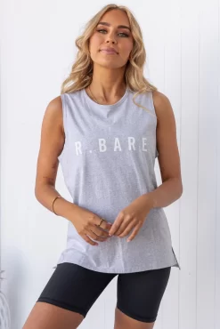 Easy Rider Muscle Tank - Grey Marl -Sportswear Shop PureDash Ella 484