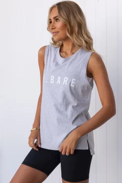 Easy Rider Muscle Tank - Grey Marl -Sportswear Shop PureDash Ella 487